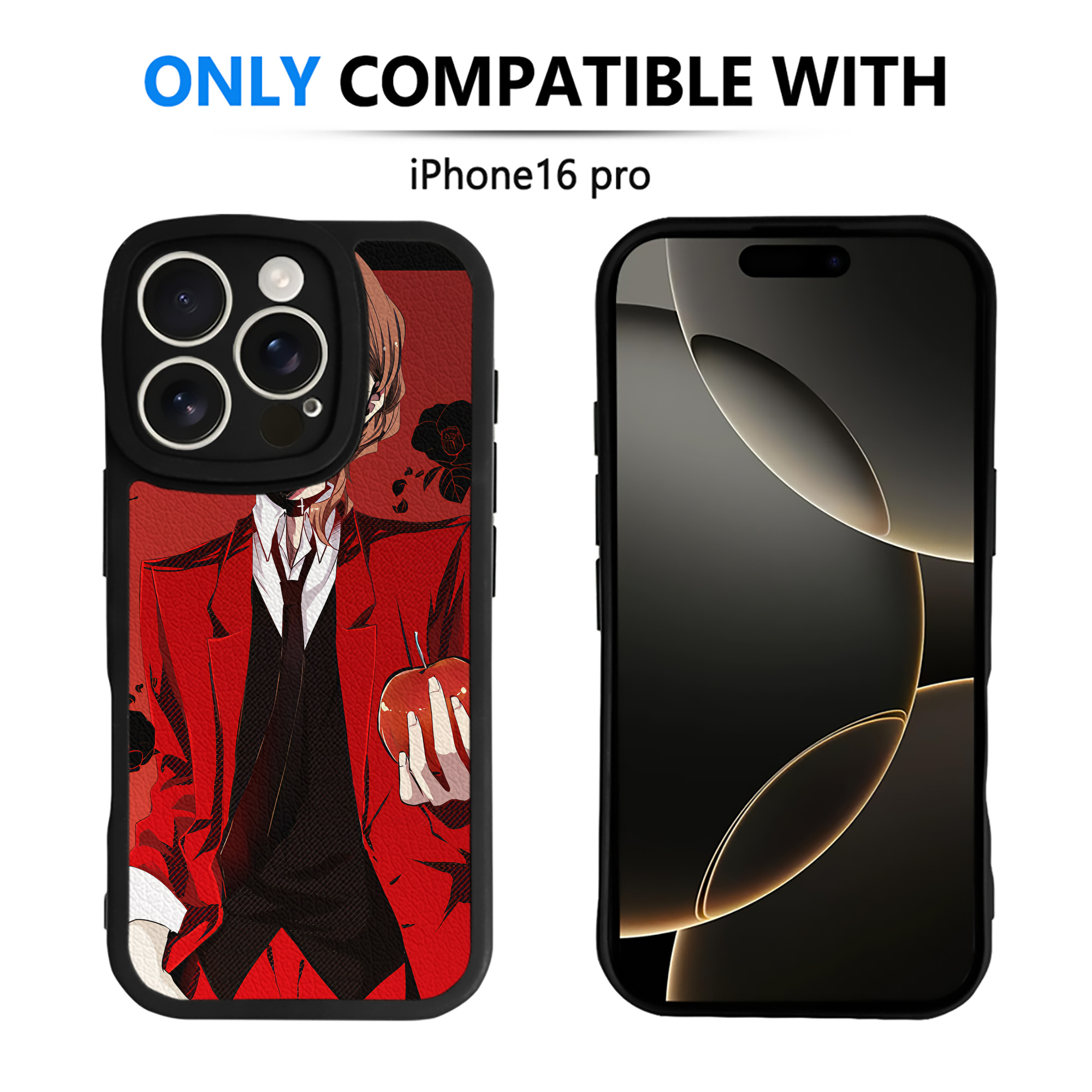 （画像用） 文豪ストレイドッグス Bungo Stray Dogs 【iPhone 16シリーズ対応】シリコンスマホケース（レザー調） 材質：シリコン
